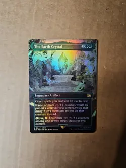 Magic the Gathering Final Fantasy the Earth Crystal Borderless Foil Card #342 NM - Image 2