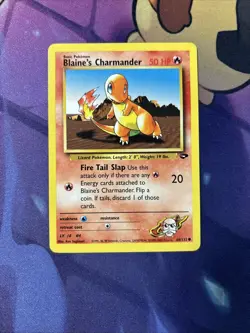 Blaine's Charmander - 60/132 - Pokemon Gym Challenge Unlimited Card WOTC VLP - Image 1