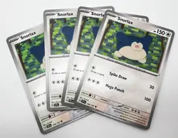 Snorlax 144/191 x4 4x Pokemon Card 2024 Surging Sparks Playset - Image 1