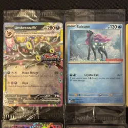 Pokemon Stamped Card Lot (8) Total, 2 sealed - Image 2