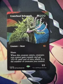 Craterhoof Behemoth (Borderless) M Tarkir: Dragonstorm 346 NM - Image 1