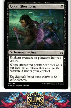 Magic the Gathering MTG War of the Spark Kaya's Ghostform #94 Buy 2 Get 1 - Image 1