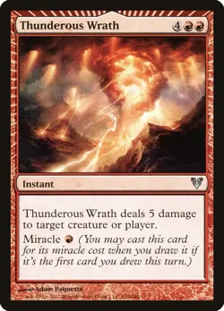 4x Thunderous Wrath - LP - Innistrad Block - SPARROW MAGIC - Image 1