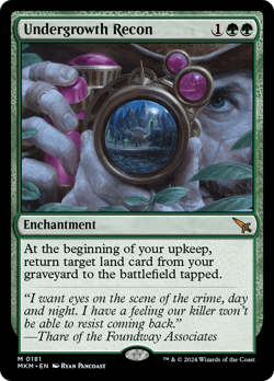 x1 Undergrowth Recon MKM MTG 181 MYTHIC M/NM 1x - Image 1
