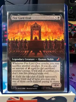 Magic the Gathering (MTG) - Fire Lord Ozai (0186 - Extended Art) - Image 1