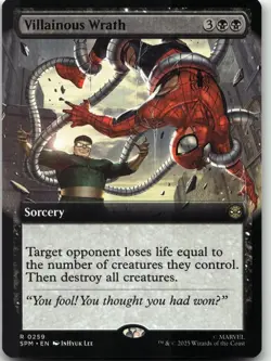 MTG: Villainous Wrath (Extended Art) - Marvel's Spider-Man #259 R Normal NM - Image 1