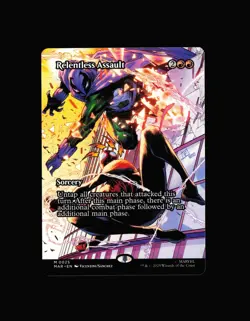 MTG: Relentless Assault (Borderless) #25 M Normal NM Marvel Universe Eternal-Leg - Image 1