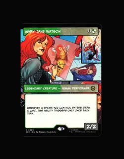 MTG: Mary Jane Watson (Borderless) #229 R Normal NM Marvel's Spider-Man - Image 1