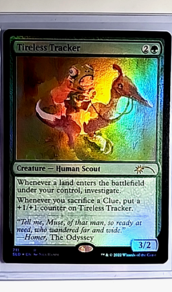 2022 MTG Magic The Gathering SLD Secret Lair Drop Foil #711 Tireless Tracker - Image 1
