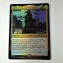 Annie Joins Up [Foil] #191 NM Outlaws of Thunder Junction Legendary Enchantment - Image 1