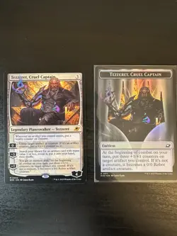 Tezzeret, Cruel Captain Edge of Eternities Regular (Near Mint) + Foil Emblem - Image 1
