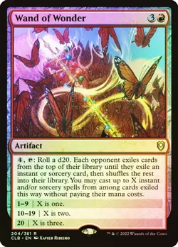 Magic The Gathering MTG WAND OF WONDER FOIL Battle for Baldur's Gate NM - Image 1