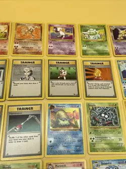 Vintage 1990’s Pokemon Base+Fossil Card Lot Of 38! Holo Alakazam! - Image 4