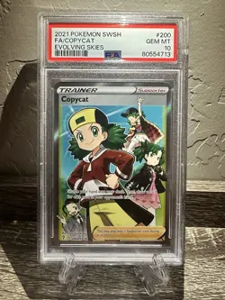 2021 POKEMON SWORD & SHIELD EVOLVING SKIES #200 FULL ART/COPYCAT PSA 10 - Image 1