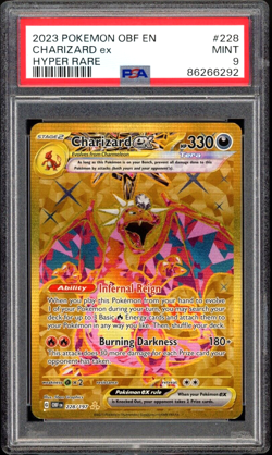 Pokemon TCG Charizard ex SV03: Obsidian Flames 228/197 Holo Hyper Rare PSA 9 - Image 1