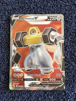Melmetal V 075/078 Pokemon GO Full Art Ultra Rare Holo Pokemon TCG 2022 NM - Image 1