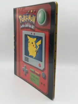 Vintage Pokemon Pikachu and Meowth Gotta Catch Em All 3 Ring Binder 1999 - Image 3