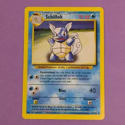 Pokemon Wartortle (Schillok) 42/102 - GERMAN Base Set - Never Played NM/M - Image 2