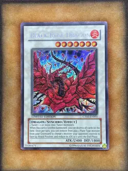 Yugioh Black Rose Dragon CT05-EN003 Secret Rare Limited Edition NM - Image 1