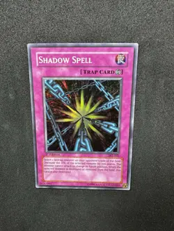Yu-Gi-Oh SKE-041 Shadow Spell Super Rare Holo TCG First Edition NM - Image 1