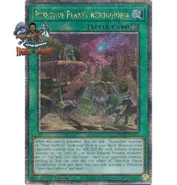 Yugioh! 1x Primitive Planet Reichphobia RA02-EN067 Quarter Century Secret Rare - Image 1