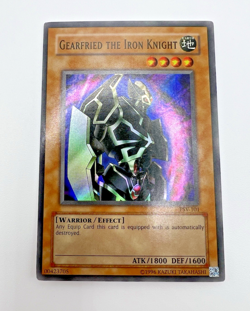 Vintage Yu-Gi-Oh! Gearfried The Iron Knight (PSV-101, Super Rare) Heavy Play - Image 1