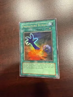 Premature Burial YuGiOh! PSV-037 -Unlimited Edition - Original Print LP - Image 2