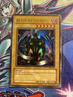 (AA) Yu-Gi-Oh! TCG Beast of Talwar Pharaoh's Servant PSV-103 Unlimited Ultra DMG - Image 1