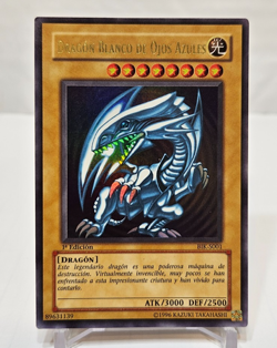 SPANISH Blue-Eyes White Dragon BIK-S001 Ultra Rare 1st Edition Yugioh 7926 - Image 1