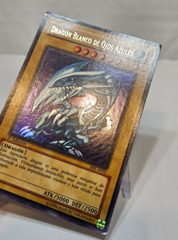 SPANISH Blue-Eyes White Dragon BIK-S001 Ultra Rare 1st Edition Yugioh 7926 - Image 3