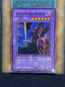 Yugioh Dark Flare Knight DCR-EN017 Super Rare 1st Ed MP - Image 1