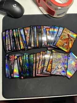 Konami Yu-Gi-Oh Card Sleeves - 80 Count Miscellaneous Lot Assorted Japanese Size 83717855088 - Image 1
