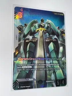 Carta's Graze Ritter (Ground Type) (R+) - Dual Impact (GD02) Gundam Card Game NM - Image 1