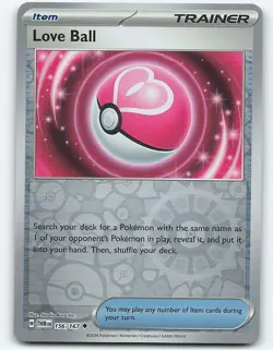 Love Ball #156/167 Reverse Holo Pokemon Card SV06: Twilight Masquerade - Image 1
