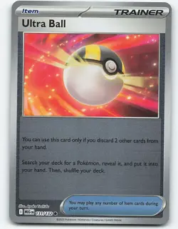 Ultra Ball #131/132 Reverse Holo Pokemon Card ME01: Mega Evolution - Image 1
