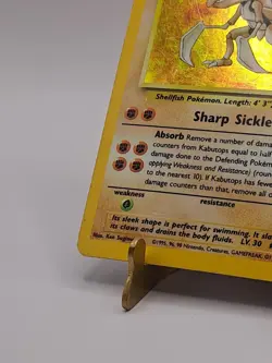 Pokemon TCG Kabutops Holo Rare Card 9/62 Fossil Unlimited 1999 - MP Condition! - Image 5