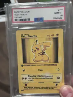 Pokemon Custom Card: Thicc Pikachu PSA Gem mint 9 Comedy Card - Image 5