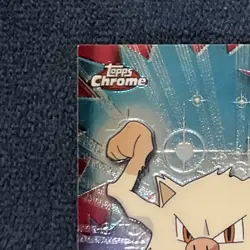 Pokemon Card - 2000 Topps Chrome Series 1 Mankey #56 Holo Foil - Image 2