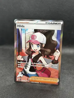 Pokemon Hilda 164/086 Full Art Ultra Rare SV: White Flare TCG Trainer Card NM! - Image 2