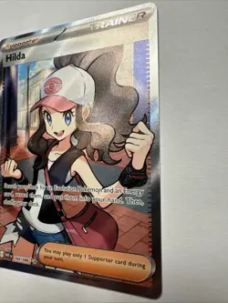 Pokemon Hilda 164/086 Full Art Ultra Rare SV: White Flare TCG Trainer Card NM! - Image 4