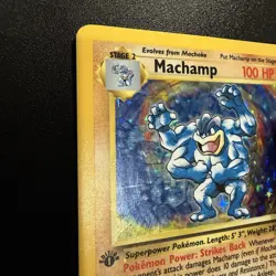 Pokemon TCG Machamp Holo 1st Edition Unlimited Rare Card Base Set 8/102 - Image 3