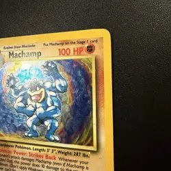 Pokemon TCG Machamp Holo 1st Edition Unlimited Rare Card Base Set 8/102 - Image 4