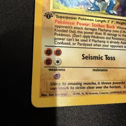 Pokemon TCG Machamp Holo 1st Edition Unlimited Rare Card Base Set 8/102 - Image 5