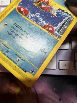 Magikarp 118/165 NON HOLO Expedition Pokemon Card 2002 LP/with dent - Image 3