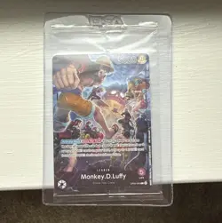 Monkey D Luffy PSA Magazine One Piece Foil Promo Card OP05-060 English - Image 1