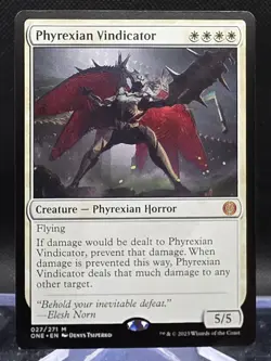 Phyrexian Vindicator #27 Phyrexia: All Will Be One Regular Mythic - Image 1