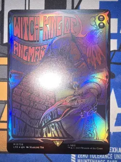 MTG - LTR - Witch-king of Angmar (Borderless Poster) #736 - Near Mint Foil - Image 1