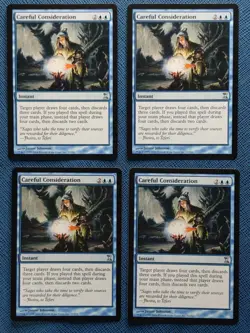 MTG 4x Careful Consideration x4 NM Time Spiral Magic the Gathering Playset - Image 1