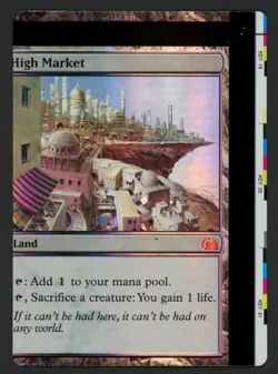 ***FOIL High Market NFC Miscut*** MTG From the Vault Lands Magic Kid Icarus - Image 1