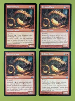 Reckless Wurm x4 Planar Chaos 4x Playset Magic the Gathering MTG - Image 1